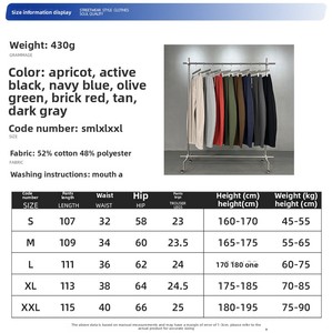 430G Fleece Lined Warm Curved Knife Pants Custom Jogger <strong>Trousers</strong> Vintage Oversized <strong>Baggy</strong> Wide Leg Cotton Stacked Sweatpants <strong>Men</strong> - Product Image 6