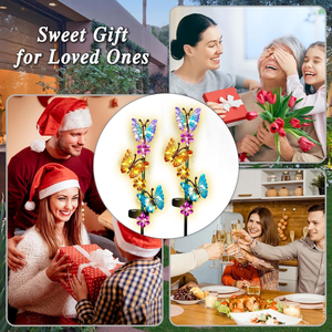 Luces Solares para Exteriores, Impermeables, con Forma de Mariposa, Decorativas, con Estaca, para Jardín - Product Image 6