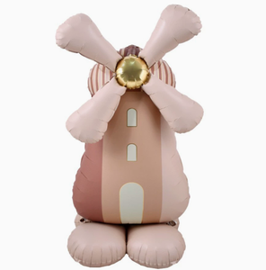 Palloncini giganti autoportanti a forma di mulino a vento in lamina di alluminio con base stabile per decorazioni di compleanno, baby shower, tavolo e pavimento - Product Image 3