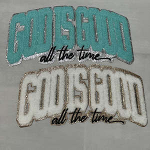 Parche de Chenilla Bordado Termoadhesivo Grande y Colorido con Temática de Libertad en Diseño de Moda, Personalizable con Letras - Product Image 4