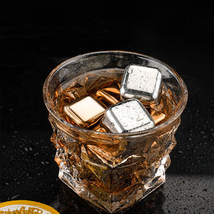 Cubetti di ghiaccio riutilizzabili in metallo quadrato in acciaio inossidabile <span class=keywords><strong>caffè</strong></span> vino limonata bevande Bar cubetti - Product Image 6