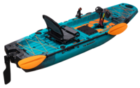 Certifié CE 10ft Modulaire Unique Kayak Pédale Hélice Fin Drive LLDPE Coque Matériel Surf Électrique Sport Pêche Bateaux À Rames