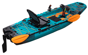 Ce chứng nhận 10ft Modular duy nhất Kayak bàn đạp cánh quạt vây Ổ LLDPE hull Chất liệu lướt điện thể thao câu cá chèo thuyền - Product Image 6