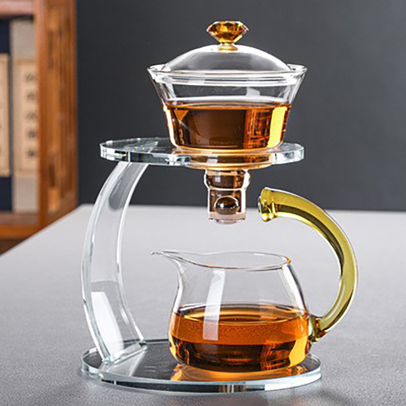 Glass Tea Set Combination Household Lazy Tea Maker Automatic Teapot ...