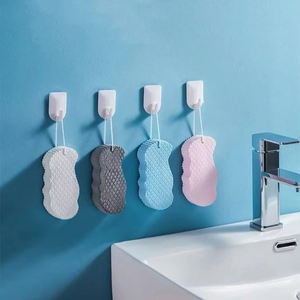 Éponge de bain exfoliante pour le corps, masseur pour éliminer les peaux mortes, outils de nettoyage, brosse de bain réutilisable, outil de gommage, fournitures de salle de bain pour la maison - Product Image 5