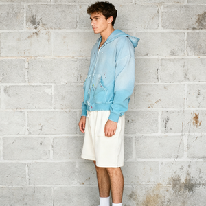 <span class=keywords><strong>Felpa</strong></span> <span class=keywords><strong>con</strong></span> <span class=keywords><strong>Cappuccio</strong></span> Personalizzata Streetwear Unisex 500 Gsm Oversize <span class=keywords><strong>Rosa</strong></span> Effetto Lavaggio Acido Vintage <span class=keywords><strong>con</strong></span> Strappi e Cerniera - Product Image 3