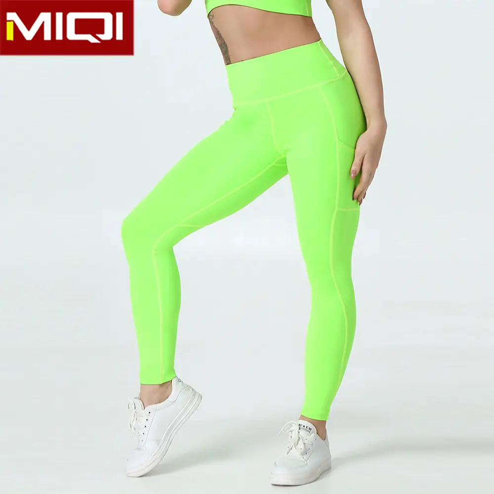 Leggings translucides de Yoga pour femmes, collant de sport et de Fitness, en Spandex, vert Fluorescent, Sexy, pour filles, printemps