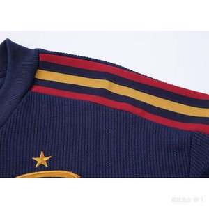 Maglie da <span class=keywords><strong>Calcio</strong></span> Vintage della Nazionale Spagnola, 100% Poliestere, Traspiranti, a Righe, per Uomo, Lega Europea - Product Image 5