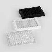 Microplaques en polystyrène Cotaus à 96 puits, cadre noir et blanc, 8 bandes, plaque ELISA à fond plat, lecteur de plaques ELISA utilisé
