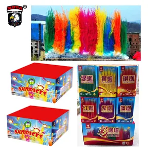 Professional Supplier Outdoor day time color smokes 25 100 Shots Celebrated Innovative Fireworks cake fireworks christmas