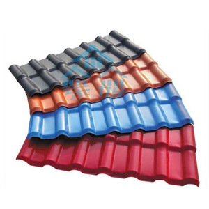 Tejas de resina corrugadas impermeables de diseño tradicional para techos de villas - Product Image 1