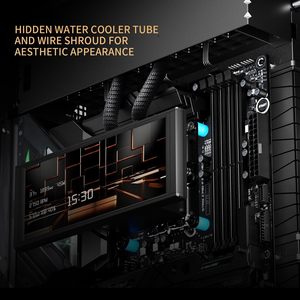 Thermalright <span class=keywords><strong>A70</strong></span> ARGB Caso da gioco per PC ATX nero con 8 slot per ventilatori per CPU Supporto 360 Aio Cooler - Product Image 5