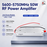 Module amplificateur de puissance RF 50W 5600-5750MHz LoRa GaN, module anti-drone haute puissance, module anti-FPV