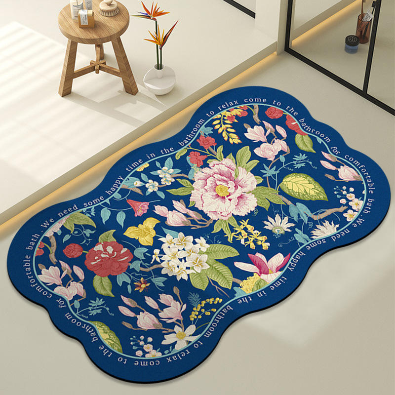 Vestido floral teñido en índigo