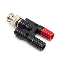 Adaptateur de connecteur BNC mâle vers deux fiches bananes doubles 4 mm, borne de connexion, adaptateur BNC mâle vers prise banane femelle