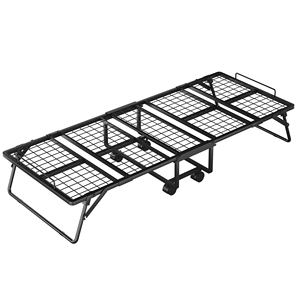 Estructura de <span class=keywords><strong>Cama</strong></span> Plegable de Acero Resistente, Tamaño Completo, Ajustable, Diseño Moderno para Ahorrar Espacio en la Escuela y la Sala de Estar - Product Image 1