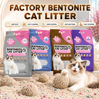 Sable pour chat à la bentonite écologique, agglomérant rapidement, sans poussière, contrôle des odeurs, vente en gros, fournisseur - Meilleures ventes