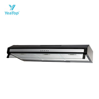 Hotte de cuisine slim 90 cm avec filtre à charbon