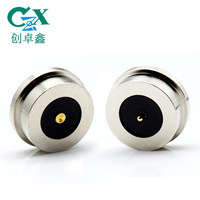 Cable de Carga Magnético USB de 2 Pines, Conector de Adsorción Pogopin con Luz LED para Vaso Inteligente, Clasificación IP55, Compatible con UHF