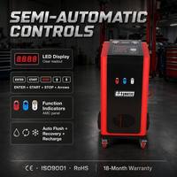 Máquina de Servicio de Aire Acondicionado Semiautomática GATmatic GM720 R134a, Recuperación, Recarga, Limpieza, LED, 1.5CFM, 42L/min, 12cc, 1HP, ±10g, Certificación CE