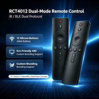 Control Remoto para Barra de Sonido, Modo Dual IR y BLE, RCT4012, OEM, ODM, de Fábrica, 12 Teclas, Botón de Silicona, 2 Pilas AAA, Código Específico, Logotipo Personalizado