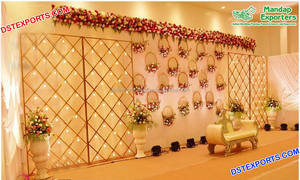 Applique bougie murale style vintage de mariage, chandelier en Design rond et moderne, tendance, accessoire de scène - Product Image 3