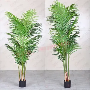 160 CM Personnalisé grande taille décoration artificielle en plastique vert palm_tree_plants