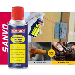 SANVO protector de óxido 400ml Lubricante de Cadena 100mL Removedor de óxido Spray Lubricante antioxidante industrial