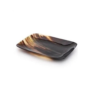 Plateau de service en corne artisanal de qualité supérieure avec finition polie pour la décoration de la maison et l'usage quotidien à un prix abordable - Product Image 1