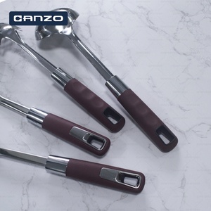 Utensili da cucina personalizzati Premium pentole Premium Large Silver Umite Chef utensili da cucina Set utensili da cucina in acciaio inossidabile - Product Image 2