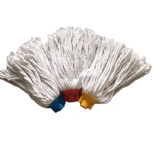 Xingtai magic suppliers of floor cotton colorful mop head with making machine