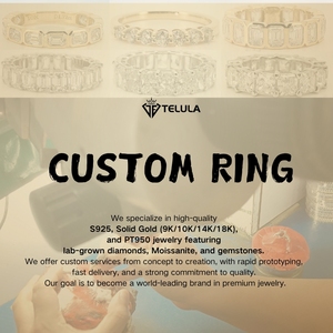 Anillos de compromiso de oro macizo de 14 quilates con diamantes de laboratorio, anillos de boda para hombre, banda de eternidad, anillo de diamantes cultivados en laboratorio - Product Image 6
