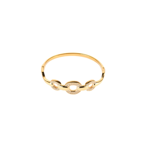 Crystal <b>Bracelet</b> 316L Stainless Steel PVD Gold Plating Sustainable Resistant Fashion Jewelry - Product Image 2