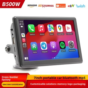 <span class=keywords><strong>Autoradio</strong></span> GPS tactile <span class=keywords><strong>2Din</strong></span> 7 pouces BQCC avec caméra de recul et USB CarPlay Android 12V, garantie 1 an, montage sur tableau de bord - Product Image 5