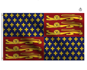 Drapeau historique du Royaume d'Angle de <span class=keywords><strong>roi</strong></span> Louis III, 3x5 pieds, 100% polyester 100D, résistant aux UV - Product Image 1