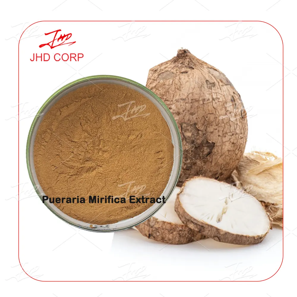 JHD Crecimiento del pecho 40% Isoflavona Natural Pueraria Mirifica Tailandia Extracto Pour Seins