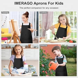 Tabliers d'enfants respirants personnalisables avec logo, réglables à la taille, pour l'école, la peinture, la <span class=keywords><strong>cuisine</strong></span>, l'artisanat, en polyester, pour le dessin - Vente en gros - Product Image 4
