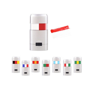 Bâton de maquillage tricolore drapeau français rugby football bleu blanc <span class=keywords><strong>rouge</strong></span> <span class=keywords><strong>peinture</strong></span> corporelle à dérouler pour le maquillage du visage - Product Image 4