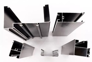 Custom Black Metal Building Materials Anodized Extruded Industrial Profile Aluminum Gusset <b>Plate</b> - Product Image 2