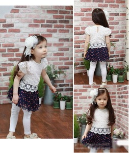 Vente en gros de robes de fête vintage en dentelle smockée pour filles et enfants, à manches courtes, en provenance de Chine - Product Image 6