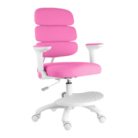 Chaise d'étude intelligente pour enfants en gros, rose et bleue, mobilier de salle à manger à domicile, chaise ergonomique pivotante en métal réglable en hauteur pour la croissance des enfants