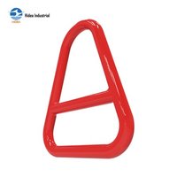HIDEA G80 Anneau de liaison triangulaire en alliage forgé en acier superallié, trempé et durci, avec alliage Magnaflux pour détection de fissures, pour sangle de levage et carton