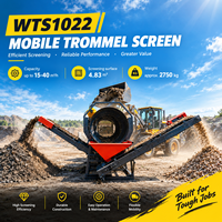 Cribleuse mobile de terre, cribleuse rotative à tambour pour la séparation du sable, du gravier, du compost et de la terre