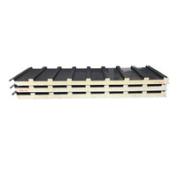 Tuile de toit isolante double couche en alliage d'aluminium moderne, design concave-convexe, protection solaire, épaisseur 18 mm