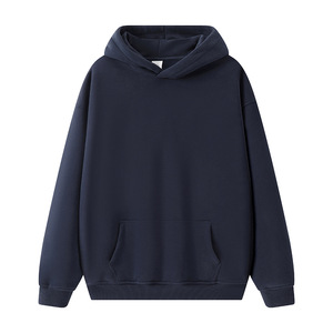 Felpe Pullover da <span class=keywords><strong>Uomo</strong></span> Invernali in Pile a Tinta Unita <span class=keywords><strong>con</strong></span> <span class=keywords><strong>Cappuccio</strong></span>, Maniche Lunghe e Tasca a Marsupio - Product Image 4