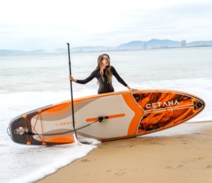 Planche de paddle gonflable personnalisée OEM ODM en gros, 11'6'*35'*6', planche de surf gonflable pour la pêche, planche de surf souple pour <span class=keywords><strong>le</strong></span> surf - Product Image 1