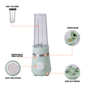 600ml Persoonlijke Draagbare Blender OEM ODM 100% Koperen Motor 2 Snelheden Pulse Veiligheidsvergrendeling Afneembare Fles Smoothie Sapmaker