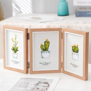 Cadre photo de table pliable triple créatif - Cadeau de remise de diplôme et d'anniversaire pour <span class=keywords><strong>photos</strong></span> imprimées - Product Image 4