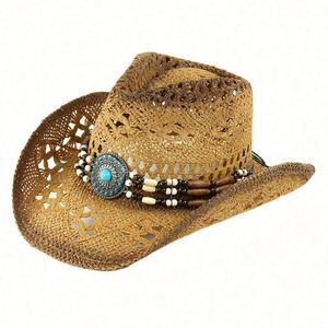 Chapeau de cowboy vintage fait main Steson pour homme, en paille de papier, style western, pour cowgirl et cowboy du Texas - Product Image 5