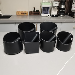 Nouveautés 2025 Outils pour café et thé Accessoires pour barista Boîte à café espresso noire ABS/silicone-6 styles différents - Product Image 1